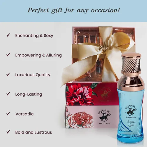 Miniatura 3 de Beverly Hills Polo Club SEXY BLUE - Perfume para mujeres con notas de vainilla, almizcle y sándalo - Fragancia floral dulce - Eau De Parfum