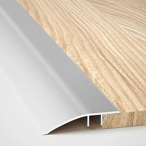 Miniatura 11 de HJXGQJM Tiras de transición de piso de metal, tira de umbral de transición de piso de aluminio, tira de ajuste de alfombra de 35.4 pulgadas, tira