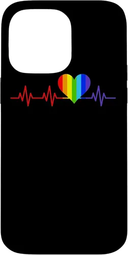 Miniatura 20 de iPhone SE (2020) / 7 / 8 Gay Heartbeat Pride Flag Gift And Queer LGBTQ Rainbow Estuche de regalo