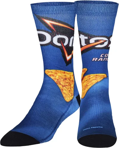 Miniatura 2 de Odd Sox, Calcetines divertidos para hombre, aperitivos de nachos, doritos, gueos, estampados Funyun