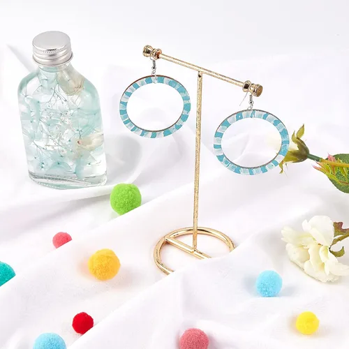 Miniatura 3 de NBEADS 100 piezas de madera sin terminar de 1.96 pulgadas con forma de anillos, adornos circulares, rebanadas de madera en blanco para pintura