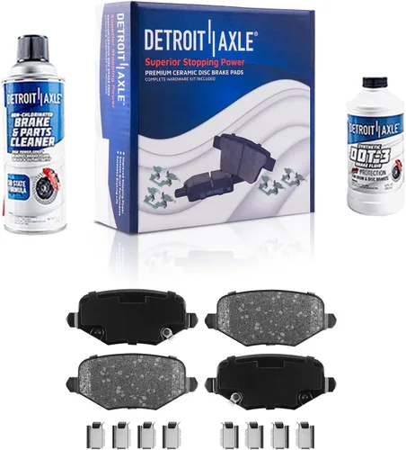 Miniatura 107 de Detroit Axle - Pastillas de freno traseras para Mercedes-Benz C230 C240 C280 C320 C350 CLK320 CLK350 CLK430 E300 E320 E420 E430 SLK350, pastillas