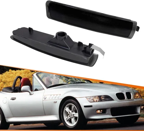 ADIIL Lente ahumada delantera de guardabarros lateral, luz de señal de giro para lámpara de señal de giro compatible con BMW Z3 M Coupe Roadster