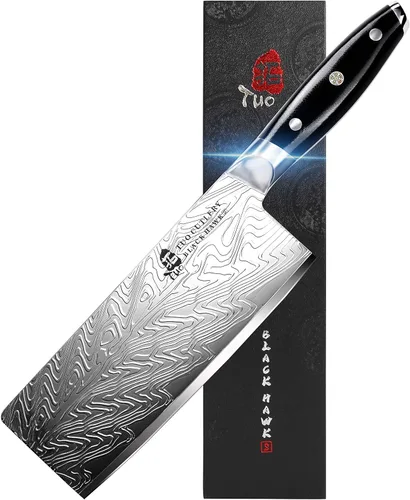 Miniatura 17 de TUO Black Hawk - Cuchillo de filete de 6 pulgadas para recortar grasa de carne, desollado de ciervos, mango de espiga completa, acero alemán de alto