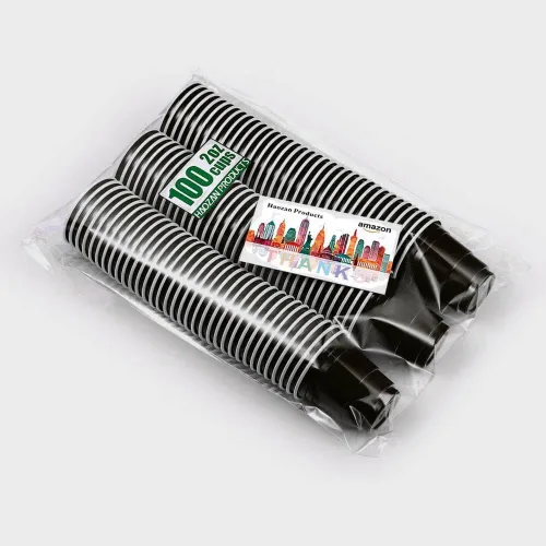 Miniatura 8 de 100 unidades de mini vasos negros para shot de 2 oz, desechables y de tamaño pequeño, perfectos para fiestas, degustaciones, muestras y más