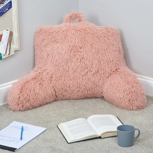 Miniatura 2 de Klear Vu Almohada de lectura lanuda para adultos y niños, soporte lumbar y de brazo en cama, silla, sofá y suelo, 30 x 21 pulgadas, tamaño único