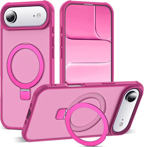 Miniatura 116 de SKYLMW – Funda compatible con iPhone 12 Pro Max y iPhone 13 Pro Max con soporte magnético invisible tipo anillo, fundas translúcidas para teléfonos