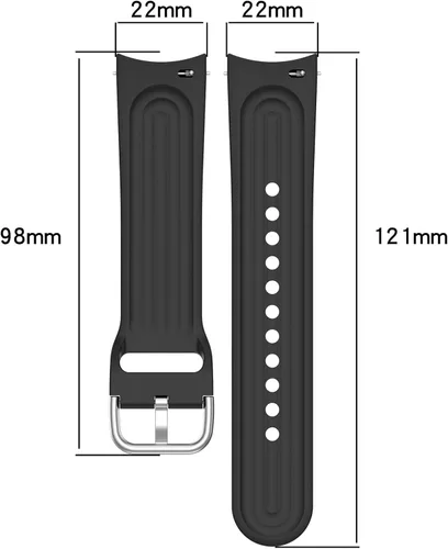 Miniatura 5 de Senter Correa de repuesto de liberación rápida de goma suave de 0.866 in para reloj inteligente Xiaomi S1 pro
