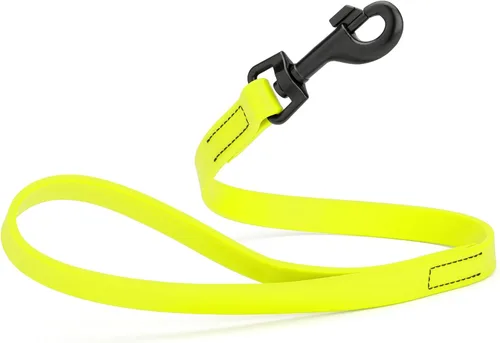 Miniatura 67 de Dogline Biothane - Correa impermeable para perro, correa de nailon tejido con revestimiento fuerte, con herrajes negros, a prueba de olores, fácil
