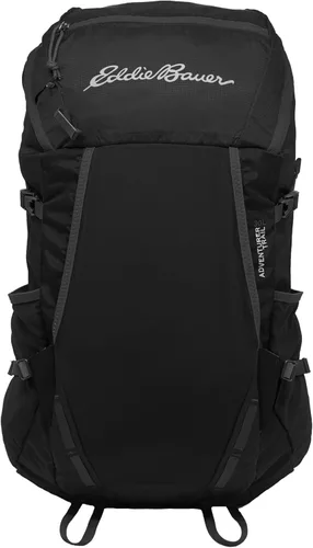 Miniatura 3 de Eddie Bauer Mochila Adventurer con compartimentos de organización y funda compatible con hidratación/portátil, Trail Adventurer, color negro, 30L