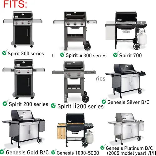 Miniatura 3 de Piezas de repuesto 7658 para Weber Grill Griddle Spirit 200 300 Spirit II E-210 E-310 Series, Weber Genesis Silver B C 1000-5000 Grill Grate