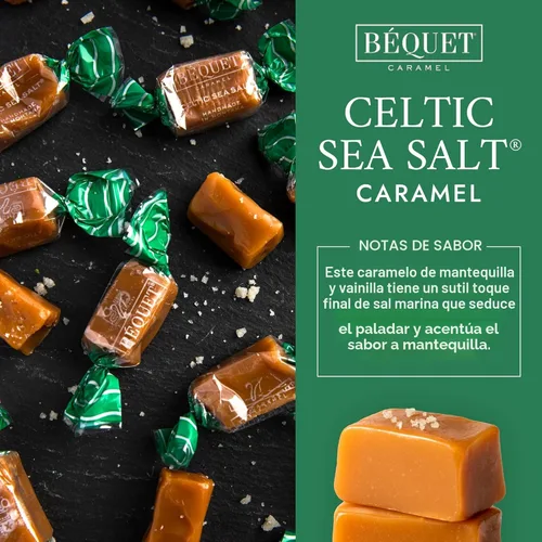 Miniatura 4 de Béquet Caramelo – Caramelo de sal marina celta – Caramelo gourmet – Caramelo de caramelo salado envuelto individualmente – Hecho en Montana – Kosher