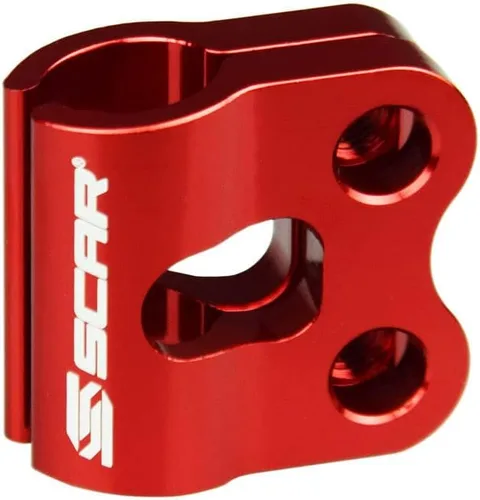 Miniatura 4 de SCAR Abrazadera de línea de freno compatible con KAWASAKI KX KXF KLX 65 80 85 100 125 250 450 89-26 SUZUKI RM RMZ DRZ 04-26, rojo Kawasaki Suzuki
