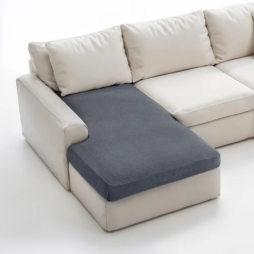 Miniatura 119 de CHUN YI - Funda elástica de cojín para sofá biplaza, funda de asiento de sofá con tela jacquard de elastano (mediana, color marfil blanco)