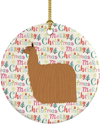 Miniatura 114 de Caroline's Treasures Adorno de cerámica de avestruz común para árbol de Navidad, decoración colgante para el hogar, Navidad, vacaciones, fiesta