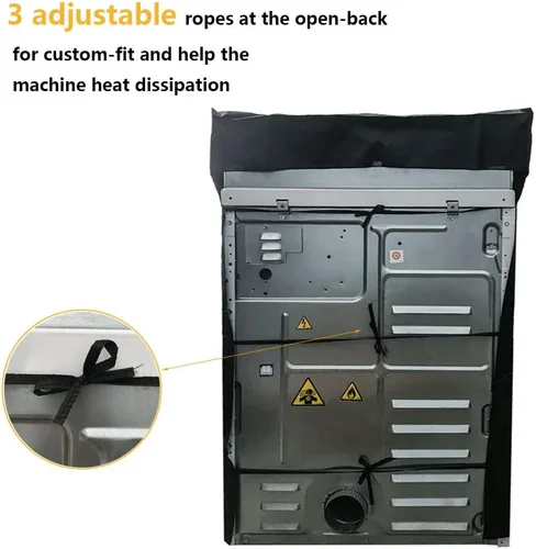 Miniatura 3 de 2 paquetes de cubiertas para lavadora y secadora, cubierta portátil para lavadora con diseño de cremallera a prueba de polvo y impermeable