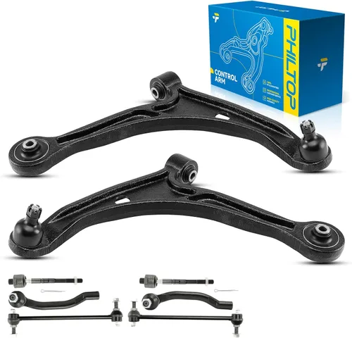 Miniatura 121 de PHILTOP Kit de suspensión delantera de 10 piezas, brazos de control inferiores con juntas de bola, eslabones de extremo de barra estabilizadora