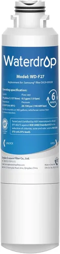 Waterdrop DA29-00020B Reemplazo para Filtro de Agua Samsung® HAF-CIN/EXP, DA29-00020B, HAF-CIN, DA29-00020B-1, RF28HMEDBSR, RF263BEAESR,