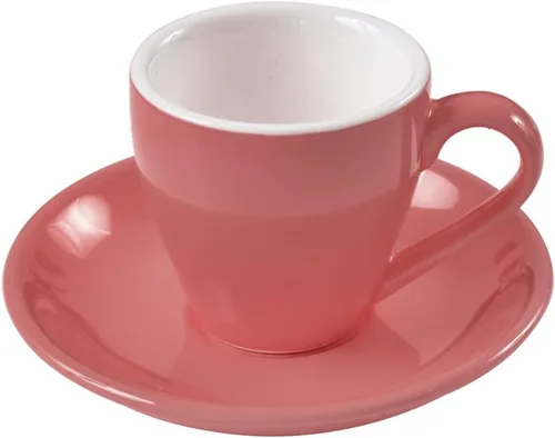 Miniatura 13 de Taza de café espresso de porcelana ionEgg con platillo, taza de café expreso, 80ml/2.7Oz, verde