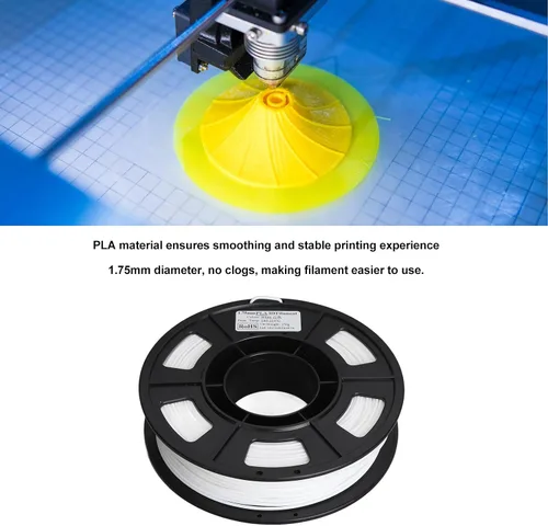 Miniatura 3 de Tyenaza Filamento de impresora 3D, blanco de 0.069 in, 8.8 onzas, peso neto de 180 a 410.0 °F para reemplazo de recarga de impresión 3D