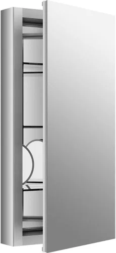 Miniatura 5 de KOHLER 99001-NA Verdera - Botiquín de baño de 15 pulgadas de ancho x 30 pulgadas de alto con espejo de aumento, gabinete de pared de baño empotrado