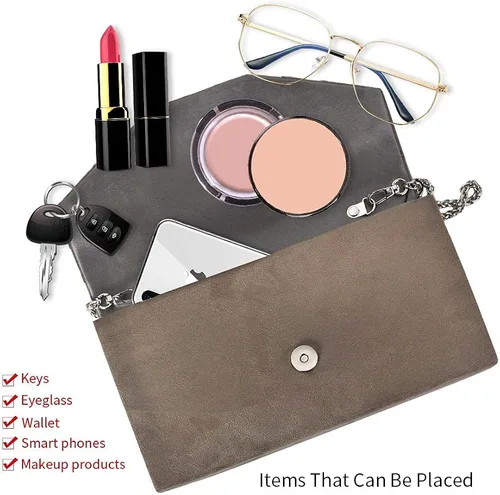 Miniatura 4 de ANKESON Bolsos de mano para mujer de terciopelo plisados de noche sobre de hombro bolsos de noche