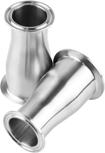 Miniatura 2 de Beduan Reductor Tri Clamp Férula Acero Inoxidable 304 Instalación Sanitaria Tubo de 2" OD a 1-1/2" Tubo OD (Paquete de 2)