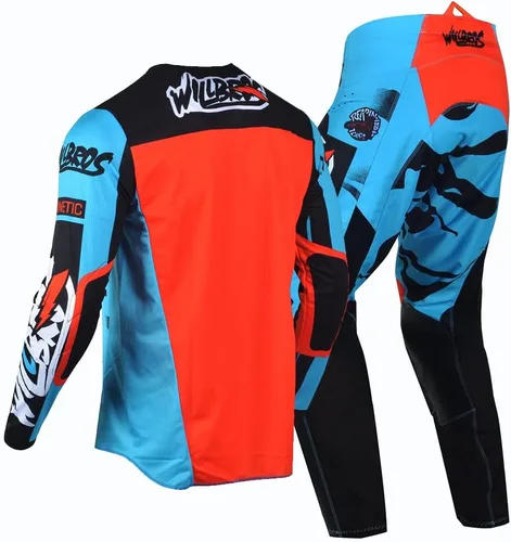Miniatura 4 de Conjunto de pantalones de motocross para hombre, motocross, motocross, motocross, ropa de carreras para mujeres y adultos