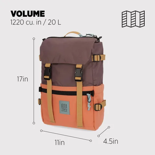 Miniatura 37 de Topo Designs Rover Pack Clásico, asfalto/negro, Tamaño único, Rover Pack Clásico