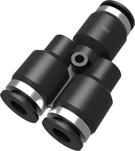 Miniatura 9 de Utah Pneumatic Conexiones en T de 1/4 "Push To Connect (paquete de 10) Línea de aire y acoplador neumático de conexión rápida Conector de tubo