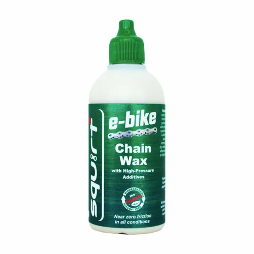 Squirt Cera de cadena E-Bike de 4.1 fl oz con aditivos de alta presión para bicicletas eléctricas - Lubricante Ebike para condiciones húmedas y