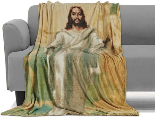 Miniatura 21 de Elegant Comfort Manta ligera estampada para todas las estaciones, ultra suave, acogedora y afelpada, manta decorativa, perfecta para descansar, 50 x