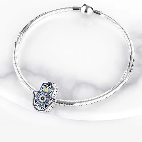Miniatura 2 de Abalorios de plata de ley 925 para pulseras y collares, dijes de cuentas para mujer