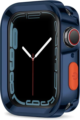 Miniatura 29 de Carcasa resistente compatible con Apple Watch Case de 1.77 pulgadas y 1.73 pulgadas, Series 9/8/7/6/5/4/SE3/2/1, funda protectora de poliuretano