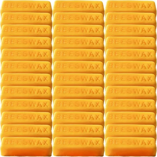 TooGet 36 barras de cera de abeja amarilla, bloque de cera de abeja natural, cera de abejas, cera pura para hacer velas, cuidado de la piel, pulido