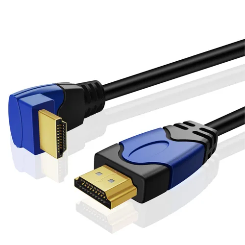 Miniatura 2 de TNP - Cable HDMI 4K en ángulo recto de 270 grados (10 pies), cable HDMI de alta velocidad de 18 GBPs 4K 60Hz HDR 2K 2160p 1080p 1440p 3D ARC/eARC