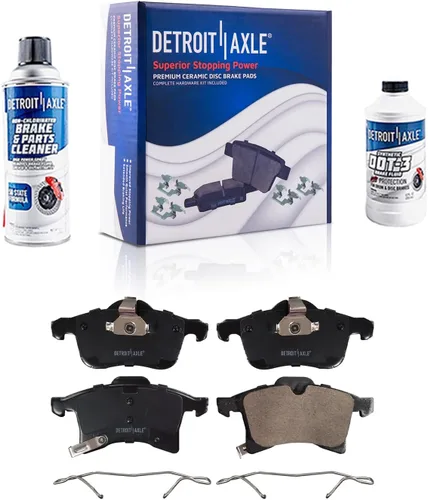 Miniatura 43 de Detroit Axle - Pinza de disco del lado del acompañante + pastillas de freno de cerámica de repuesto para Lexus HS250H Toyota RAV4 Prius V Scion xB
