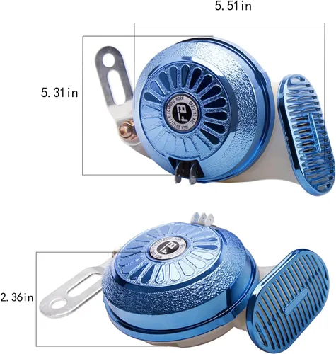 Miniatura 5 de FARBIN Bocinas de Coche Super Fuertes con Sonido Variable Bocina de Tren de 3 Sonidos 130db Tono Alto Bajo para Camiones, Barco, Tren, Motocicleta