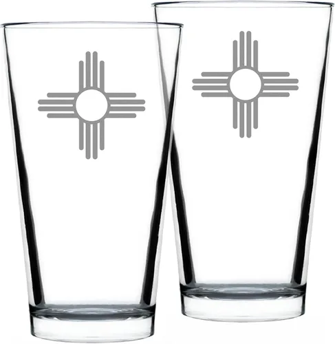 Miniatura 5 de Vaso de pinta con la bandera de Nuevo México para cerveza, decoración con temática del estado y regalos para mujeres y hombres nuevos mexicanos