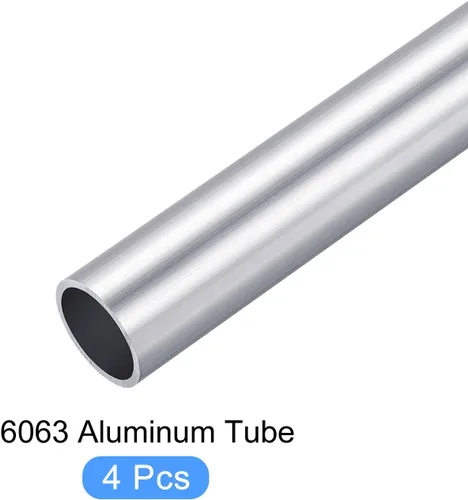Miniatura 5 de METALLIXITY Tubo de aluminio 6063 (0.787 in de diámetro x 0.669 in de diámetro interior x 3.937 in de largo), 4 piezas, tubo redondo de aluminio
