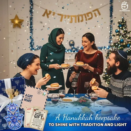 Miniatura 4 de Adorno de mano de Hamsa, regalo de Judaica, estrella de David Hanukkah, decoración de pared de Hamsa, regalos de Hanukkah, adorno para automóvil