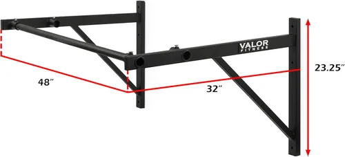 Miniatura 3 de Valor Fitness CHN-3 Straight & CHN-UP Multi Grip - Barras de dominadas montadas en la pared para gimnasio en casa, ejercicio y entrenamiento