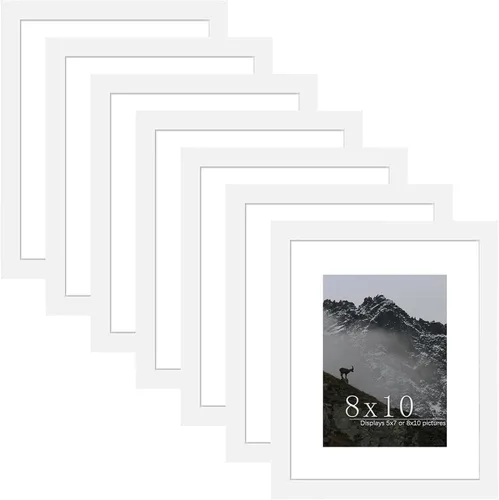 Miniatura 18 de Picrit Marco negro para póster de 24 x 34 pulgadas, paquete de 7 unidades, para fotos de 20 x 30 pulgadas con paspartú o de 24 x 34 pulgadas sin