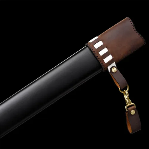 Miniatura 7 de Fidestisan Espada medieval hecha a mano de 46 pulgadas, hecha a mano, estilo moderno, caballero largo, espiga completa 5160, tratamiento térmico