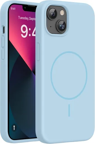 Miniatura 307 de Miracase Funda diseñada para iPhone 13, con protector de pantalla de vidrio templado, forro de microfibra suave antiarañazos, funda de goma