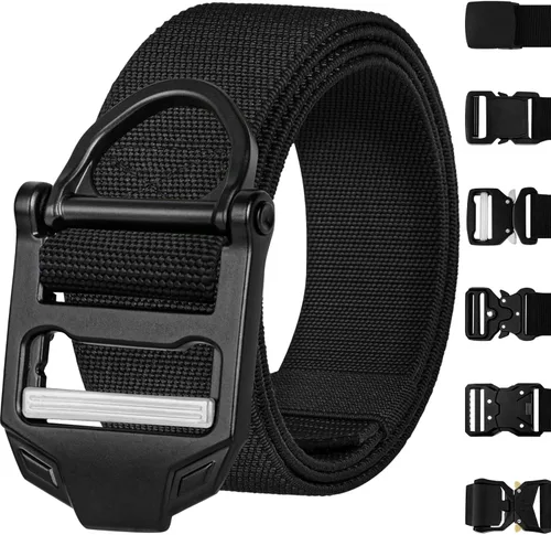 Miniatura 17 de TECEUM Tactical Belt – Heavy-Duty & Quick Release – Military, Work, Rigger, Duty & Utility Belt for Men