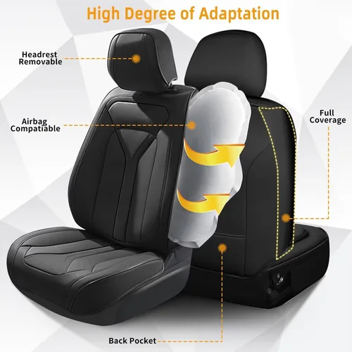Miniatura 5 de Fundas de asiento de automóvil compatibles con Ford Explorer 2004-2026, cojín de asiento de cuero sintético transpirable compatible con Explorer