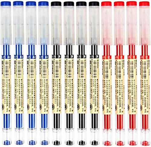Bolígrafos de tinta líquida BEMLP con punta rodante, bolígrafos de secado rápido con tinta de gel, bolígrafos de punta extrafina de 0,36 mm, estilo