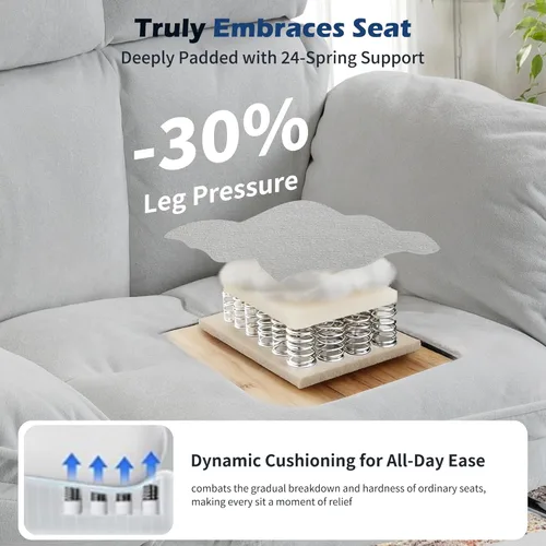 Miniatura 8 de Silla de oficina grande y alta con reposabrazos abatibles de 90 a 180°, silla ergonómica de juegos de computadora de 400 libras para sentarse