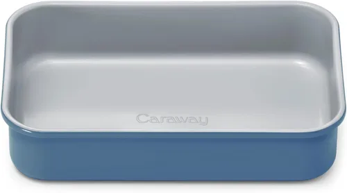 Miniatura 21 de Caraway Sartén rectangular de cerámica antiadherente de 9 x 13 pulgadas, revestimiento de cerámica naturalmente resbaladizo, no tóxico, libre